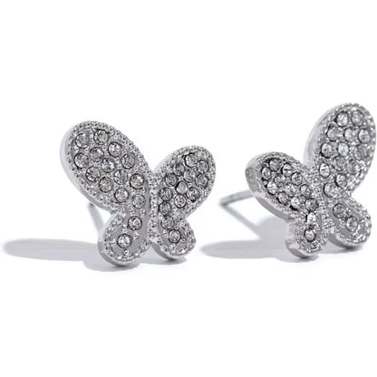 Butterfly Kiss Studs - 18K Gold Plated Stud Earrings for Women | ENNVY