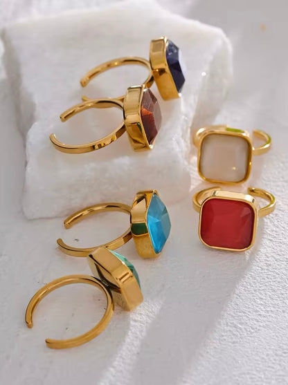 Blazing Confidence Ring - 18K Gold Plated Statement Ring for Women | ENNVY