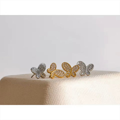 Butterfly Kiss Studs - 18K Gold Plated Stud Earrings for Women | ENNVY