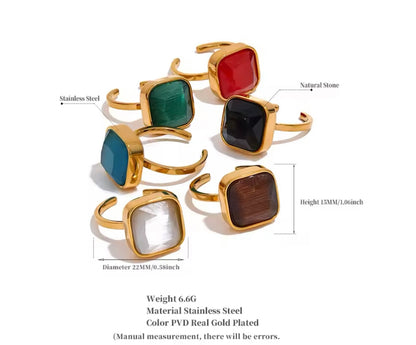 Blazing Confidence Ring - 18K Gold Plated Statement Ring for Women | ENNVY