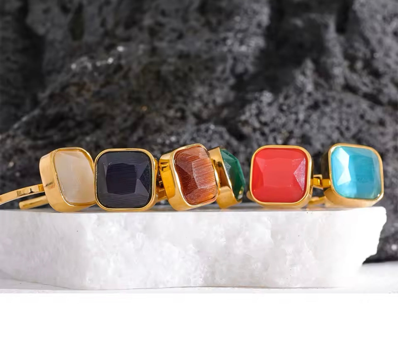 Blazing Confidence Ring - 18K Gold Plated Statement Ring for Women | ENNVY