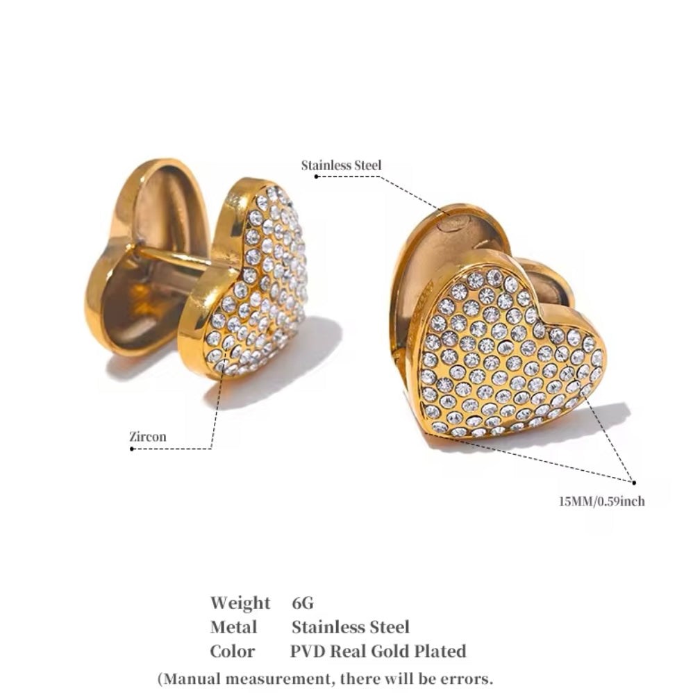 Love, Loudly Studs - 18K Gold Plated Stud Earrings for Women | ENNVY