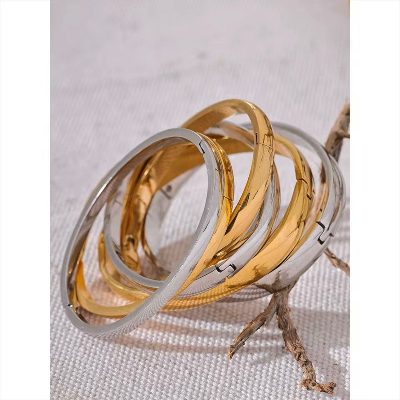 Destiny Bangles - 18K Gold Plated Bangle Bracelet for Women | ENNVY
