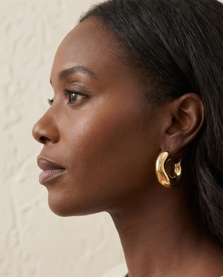 The Iconic Hoops - 18K Gold Plated Hoop Earrings for Women | ENNVY