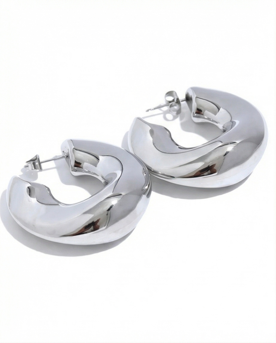 The Iconic Hoops - 18K Gold Plated Hoop Earrings for Women | ENNVY