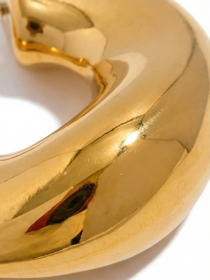 The Iconic Hoops - 18K Gold Plated Hoop Earrings for Women | ENNVY
