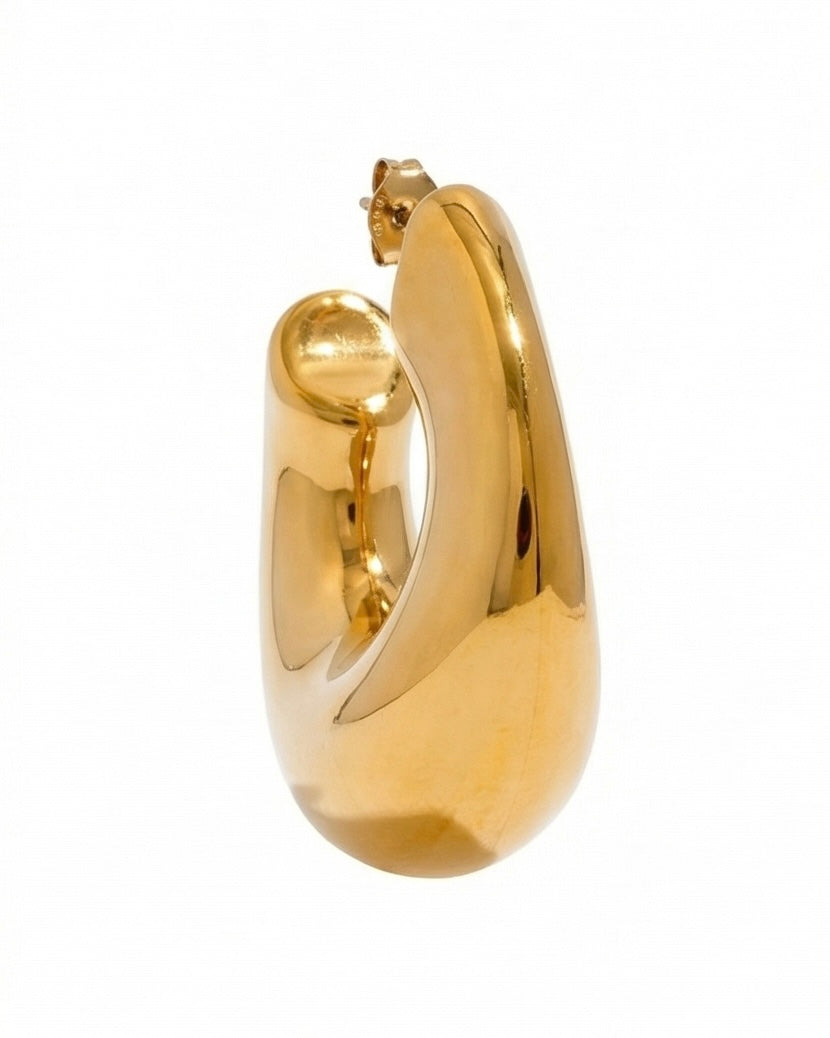 The Iconic Hoops - 18K Gold Plated Hoop Earrings for Women | ENNVY