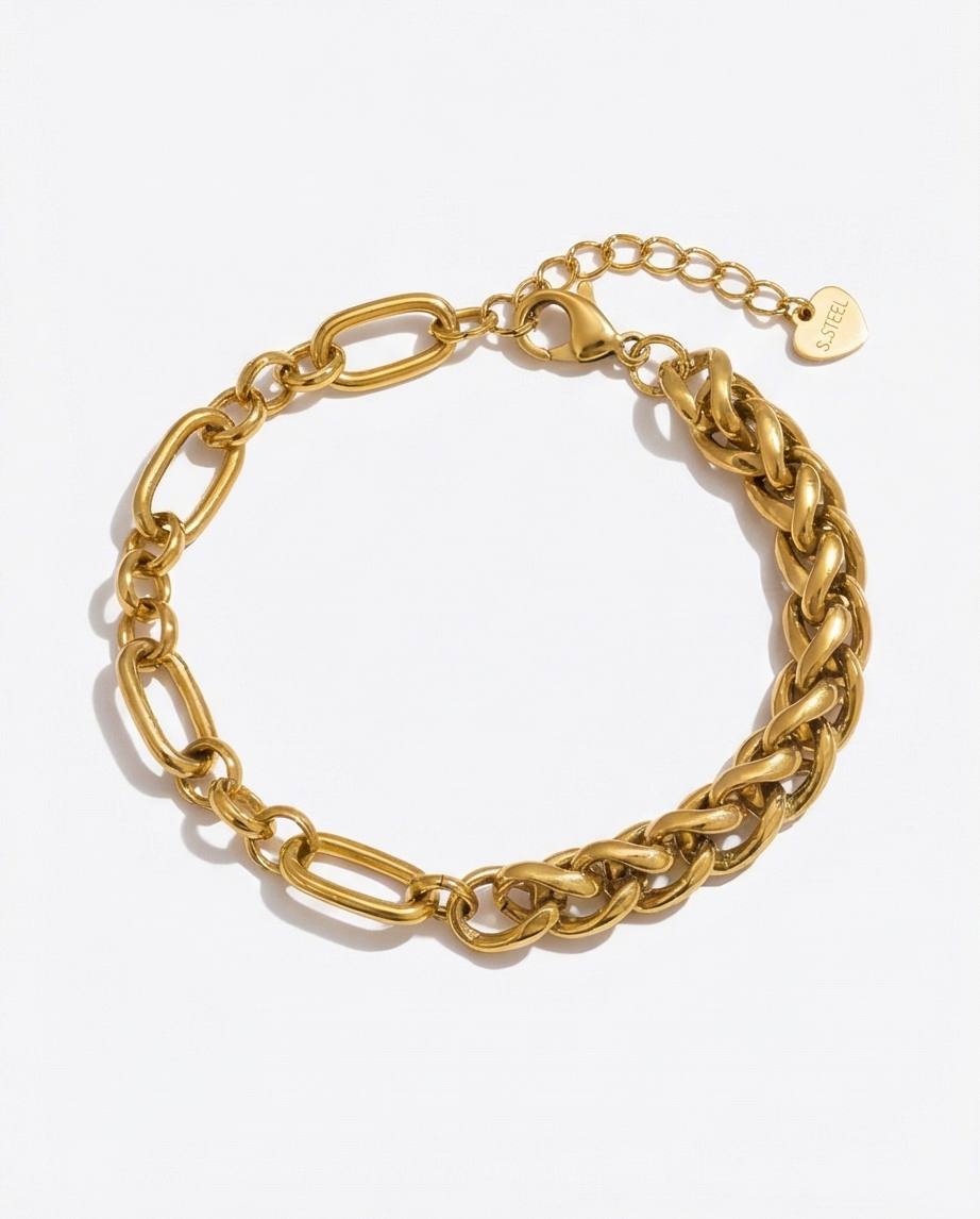 Linked On Purpose Bracelet - 18K Gold Plated Chain Bracelet for Women | ENNVY