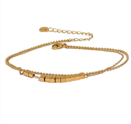 In Her Element Anklet - 18K Gold Plated Gold Anklet for Women | ENNVY