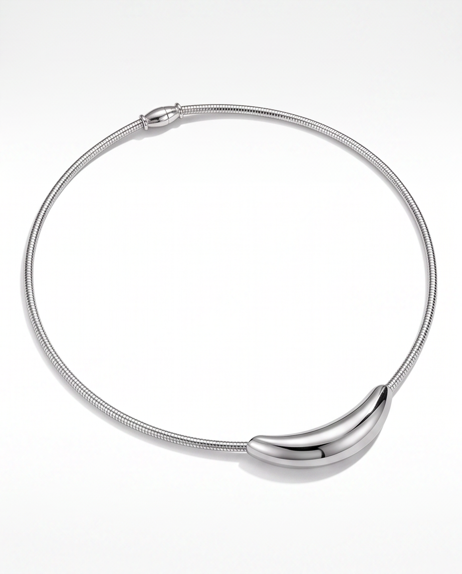 Bold Collar, 18K gold-plated sculptural statement collar necklace, view 13 of 14
