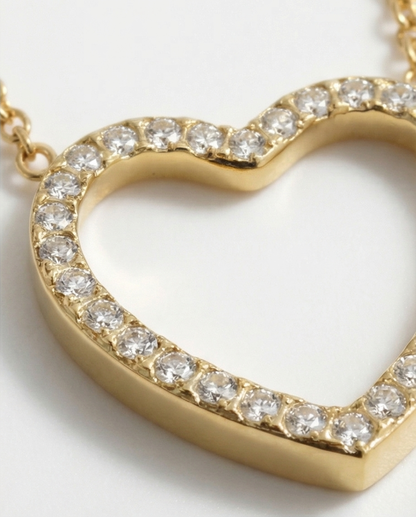 Heart. Elevated Necklace. - 18K Gold Plated Heart Pendant Necklace for Women | ENNVY
