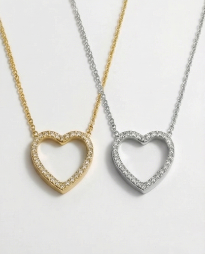 Heart. Elevated Necklace. - 18K Gold Plated Heart Pendant Necklace for Women | ENNVY