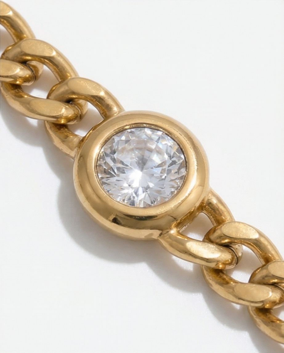 Simply Undeniable Bracelet - 18K Gold Plated Chain Bracelet for Women | ENNVY