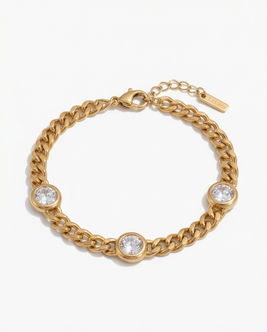 Simply Undeniable Bracelet - 18K Gold Plated Chain Bracelet for Women | ENNVY