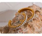 Romy Diamond Hoops - 18K Gold Plated Hoop Earrings for Women | ENNVY