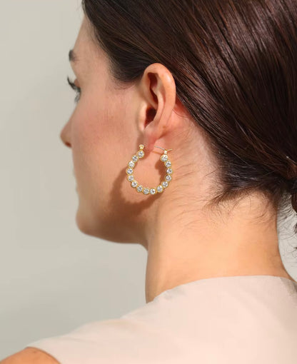 Every Bit of Her Hoops - 18K Gold Plated Hoop Earrings for Women | ENNVY