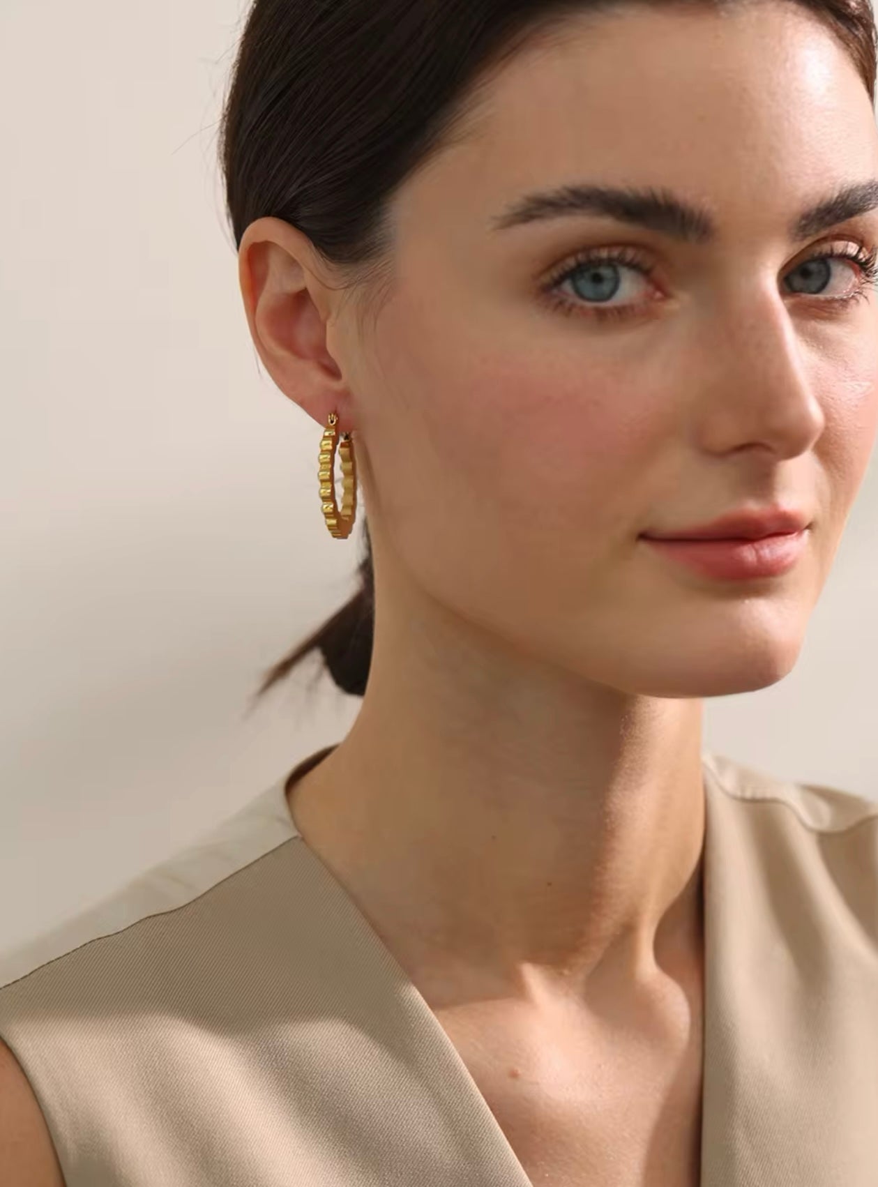 Every Bit of Her Hoops - 18K Gold Plated Hoop Earrings for Women | ENNVY