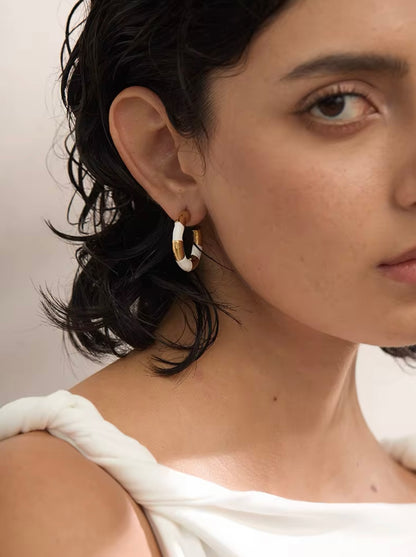 Color, Defined Hoops - 18K Gold Plated Hoop Earrings for Women | ENNVY