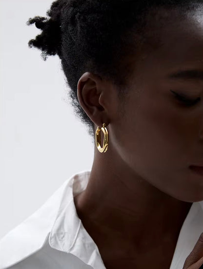 Heidi Hoops - 18K Gold Plated Hoop Earrings for Women | ENNVY