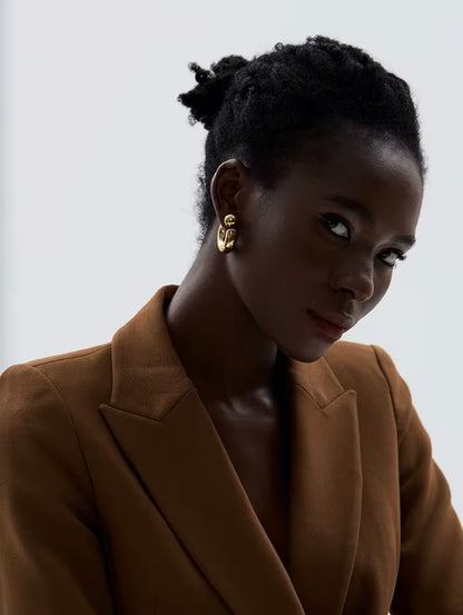 Because I Can Hoops - 18K Gold Plated Hoop Earrings for Women | ENNVY