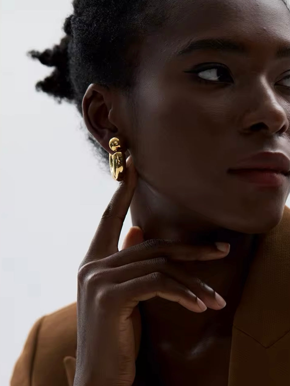 Because I Can Hoops - 18K Gold Plated Hoop Earrings for Women | ENNVY