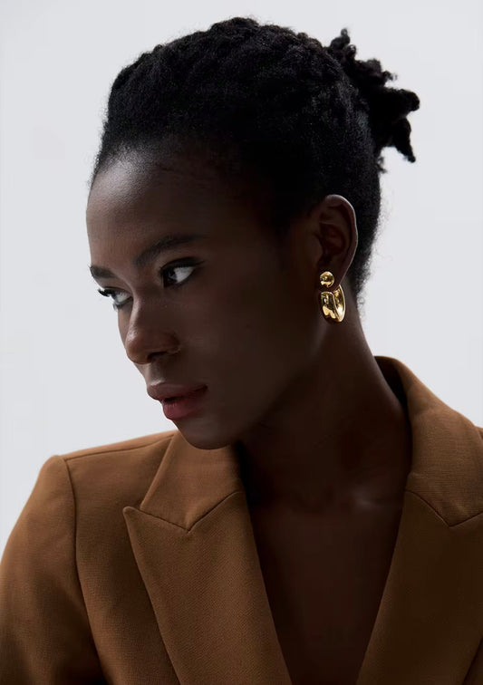 Because I Can Hoops - 18K Gold Plated Hoop Earrings for Women | ENNVY
