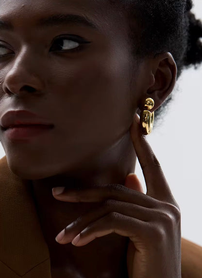 Because I Can Hoops - 18K Gold Plated Hoop Earrings for Women | ENNVY