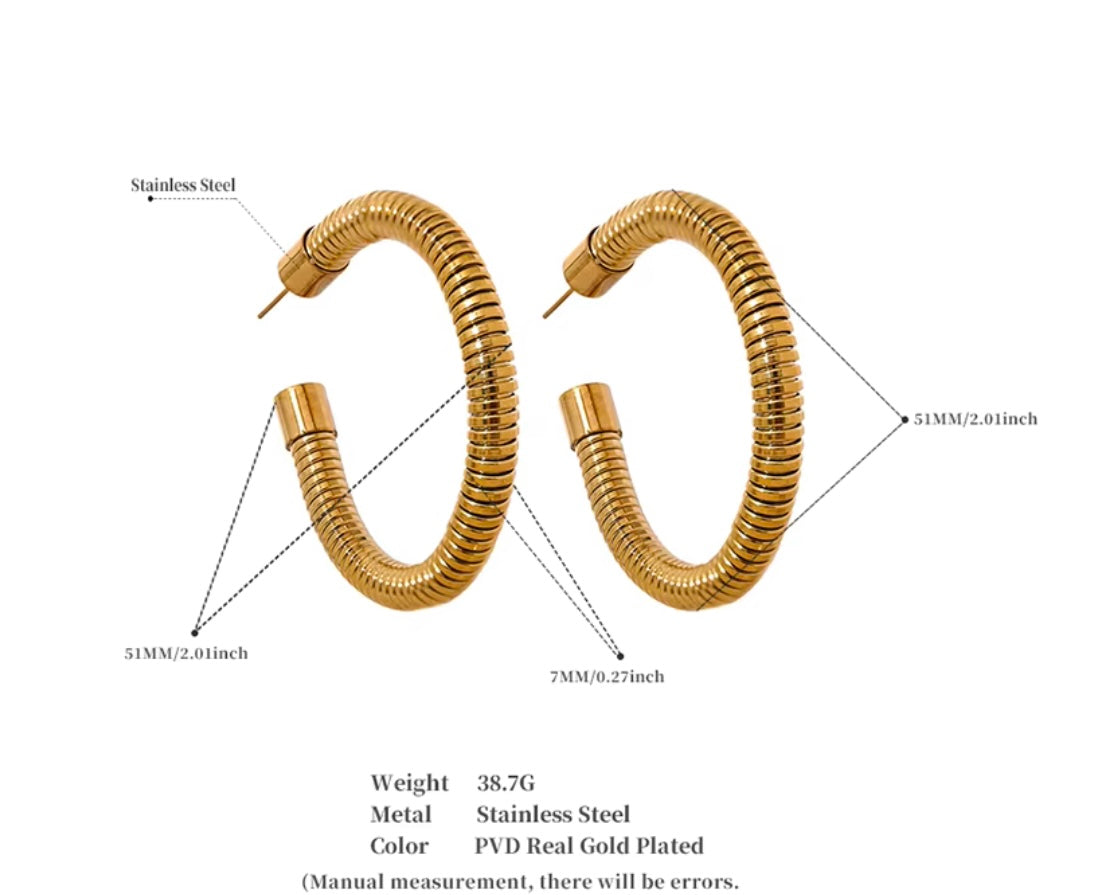 Harmony Hoops - 18K Gold Plated Hoop Earrings for Women | ENNVY