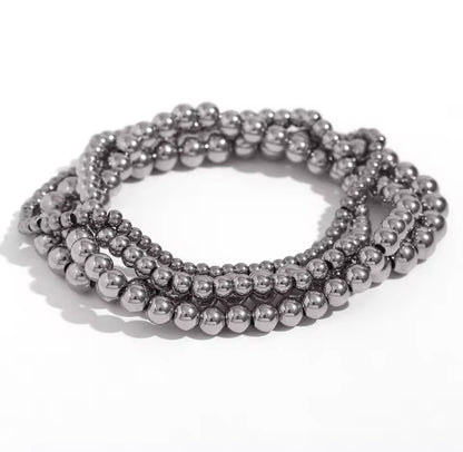 Stacked Intentions - 18K Gold Plated Beaded Bracelet for Women | ENNVY
