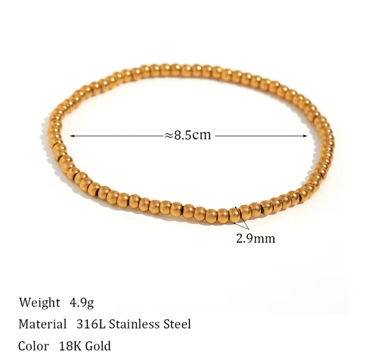 Stacked Intentions - 18K Gold Plated Beaded Bracelet for Women | ENNVY