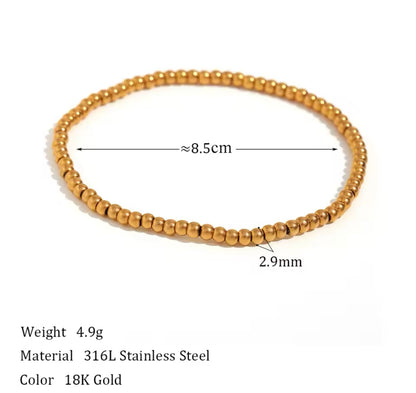 Stacked Intentions - 18K Gold Plated Beaded Bracelet for Women | ENNVY