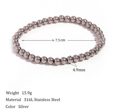 Stacked Intentions - 18K Gold Plated Beaded Bracelet for Women | ENNVY
