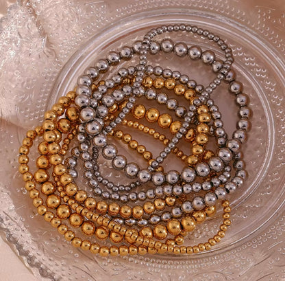 Stacked Intentions - 18K Gold Plated Beaded Bracelet for Women | ENNVY