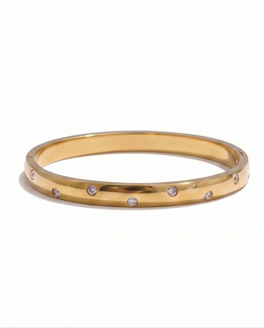 Always Chic Bracelet - 18K Gold Plated Bangle Bracelet for Women | ENNVY