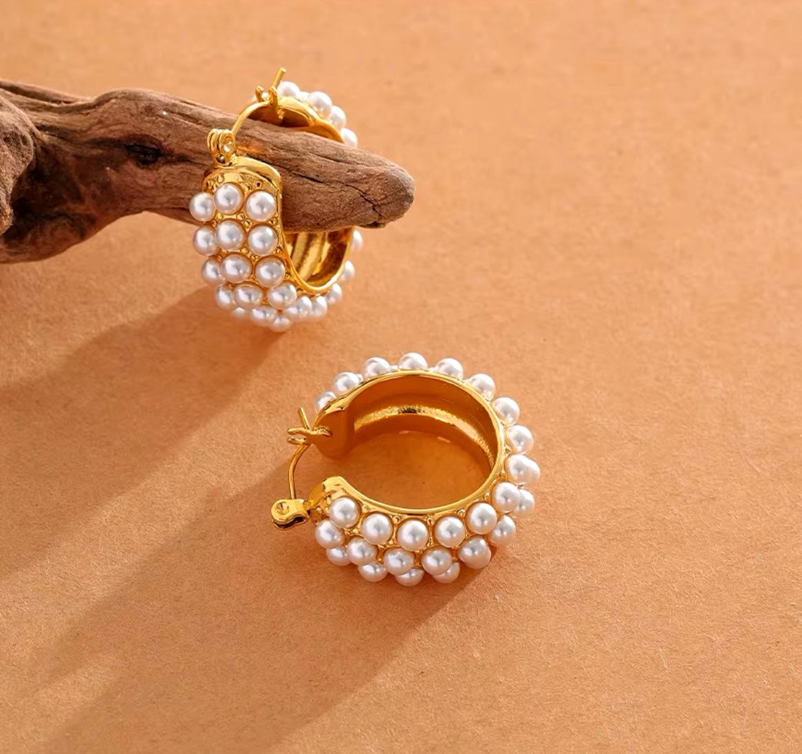 Pearls, Period. Hoops