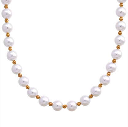 Pearled Up Necklace - 18K Gold Plated Pearl Necklace for Women | ENNVY