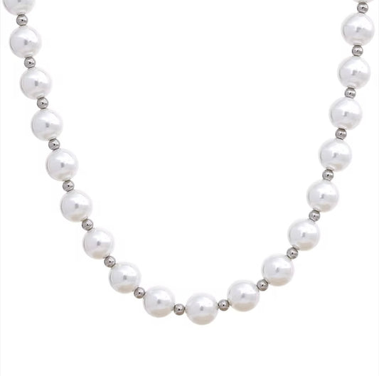 Pearled Up Necklace - 18K Gold Plated Pearl Necklace for Women | ENNVY