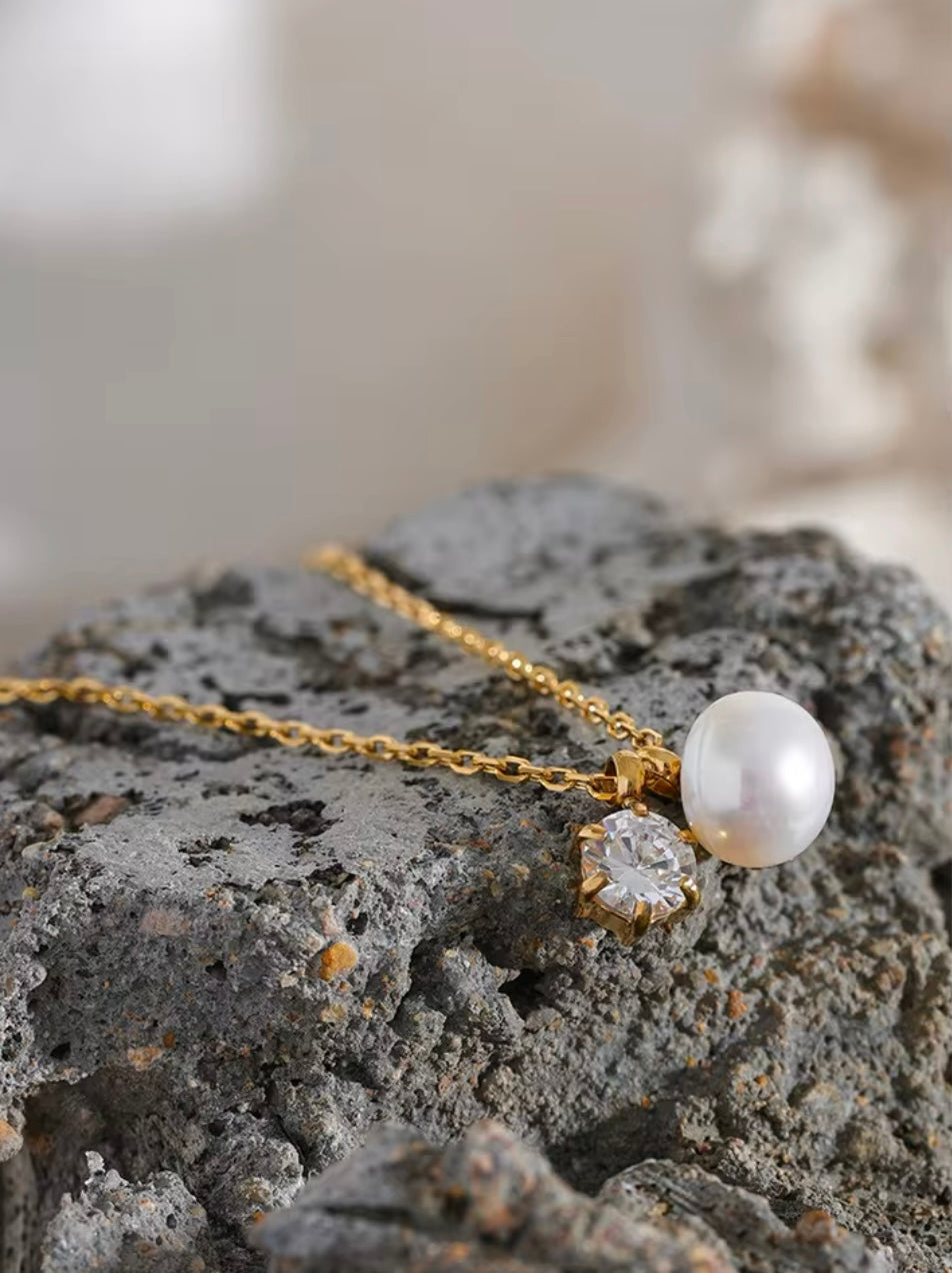 Pearls of Intention Necklace - 18K Gold Plated Pearl Necklace for Women | ENNVY