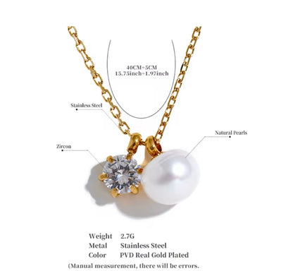 Pearls of Intention Necklace - 18K Gold Plated Pearl Necklace for Women | ENNVY