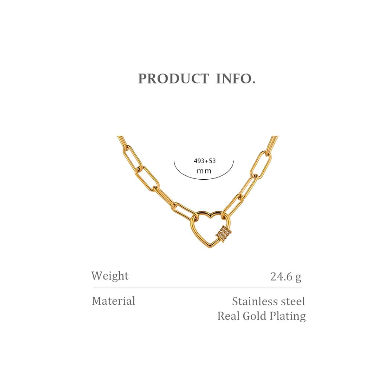 Linked in Love Necklace