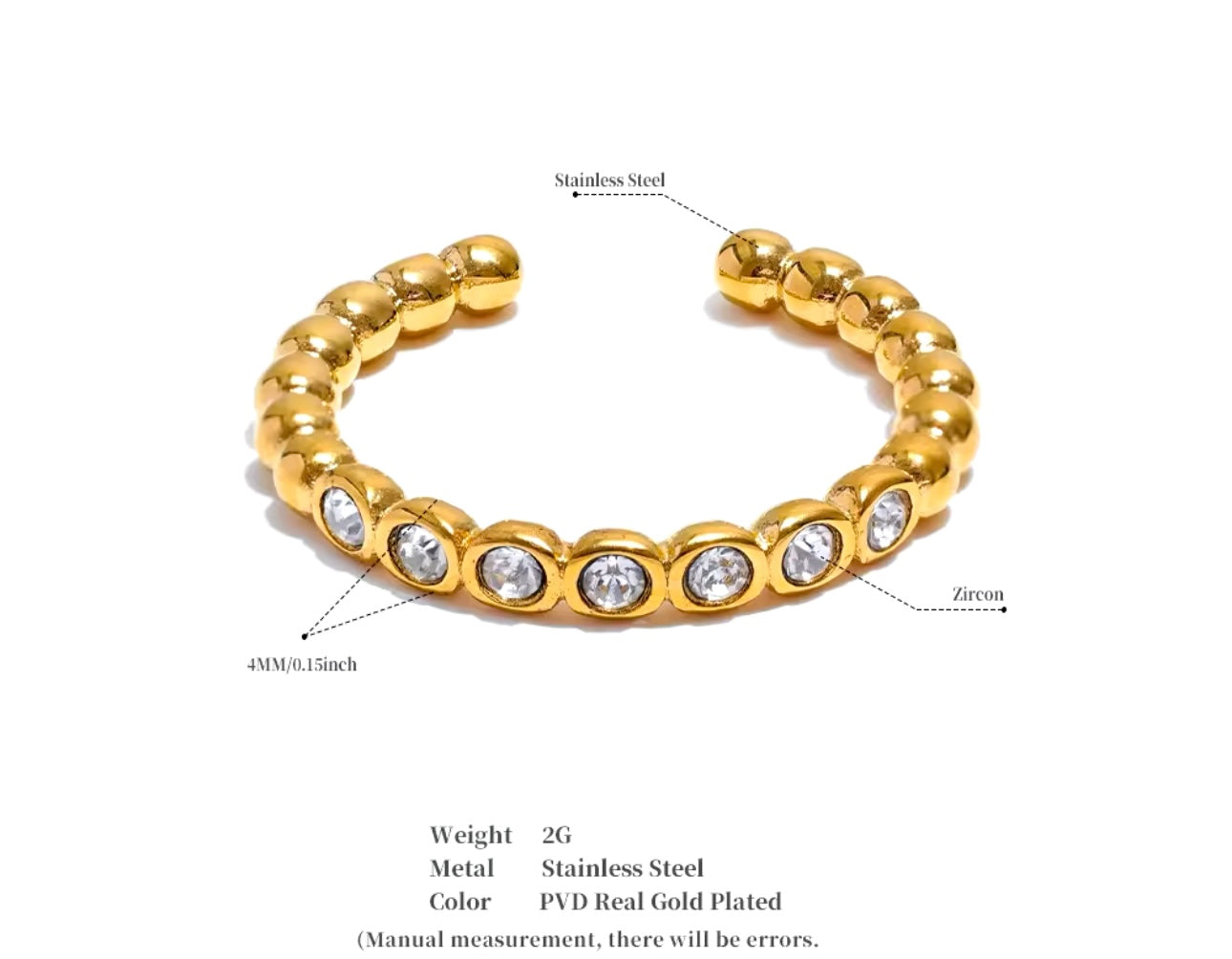 It's Giving Luxe Ring - 18K Gold Plated Statement Ring for Women | ENNVY