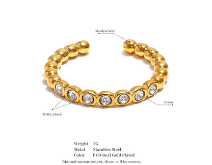 It's Giving Luxe Ring - 18K Gold Plated Statement Ring for Women | ENNVY