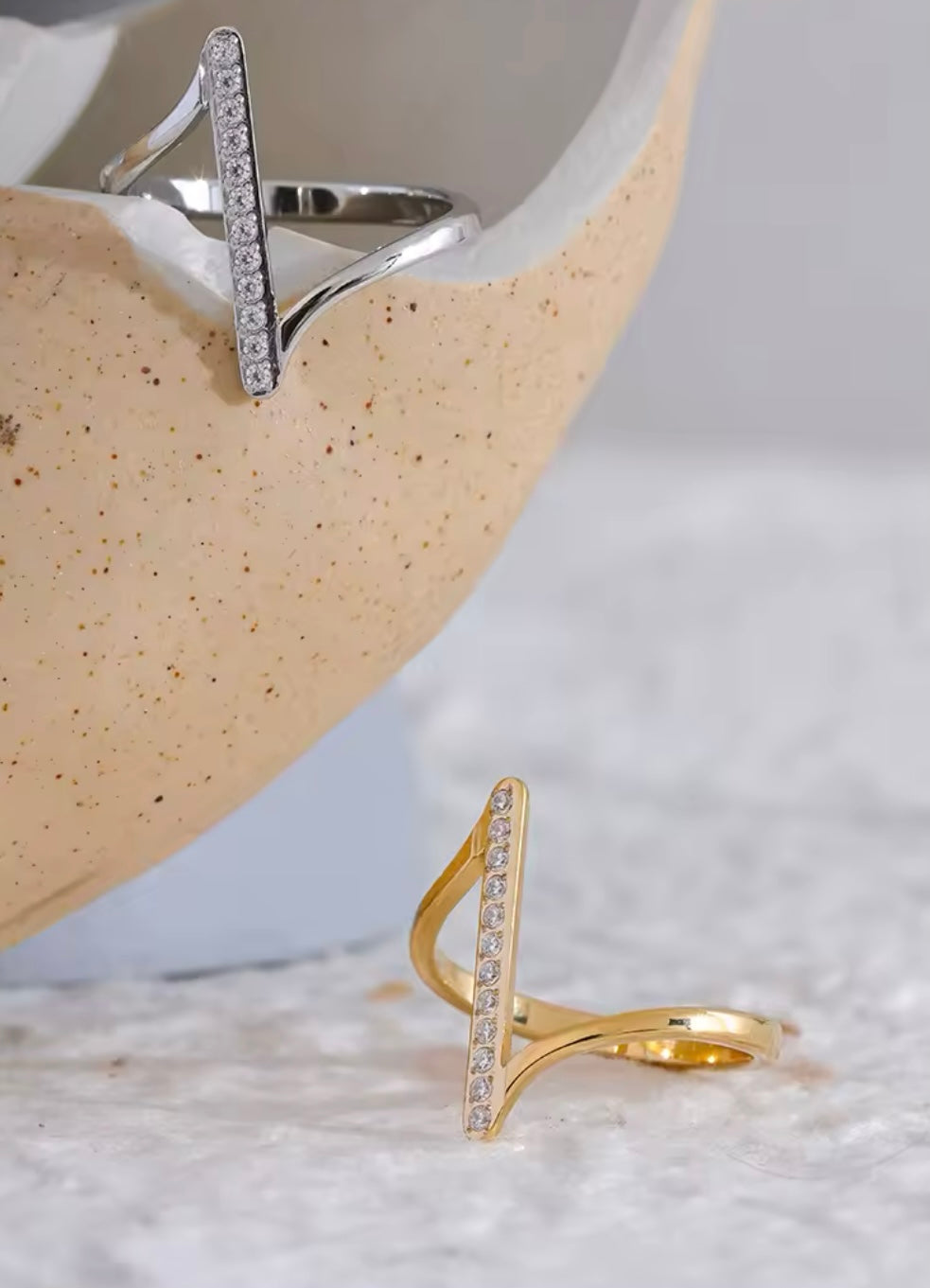 Cut Different Ring - 18K Gold Plated Statement Ring for Women | ENNVY