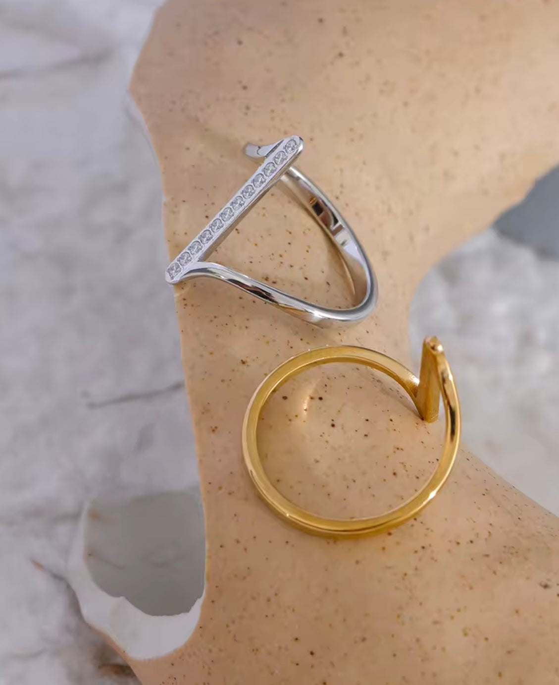 Cut Different Ring - 18K Gold Plated Statement Ring for Women | ENNVY