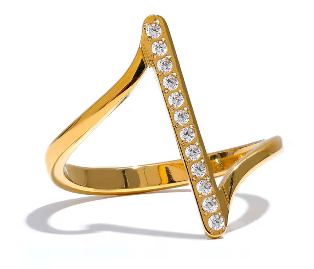 Cut Different Ring - 18K Gold Plated Statement Ring for Women | ENNVY