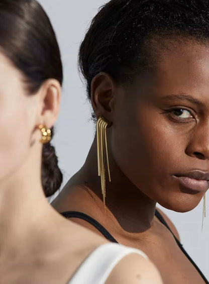 Carter Dangle Earrings - 18K Gold Plated Drop Earrings for Women | ENNVY