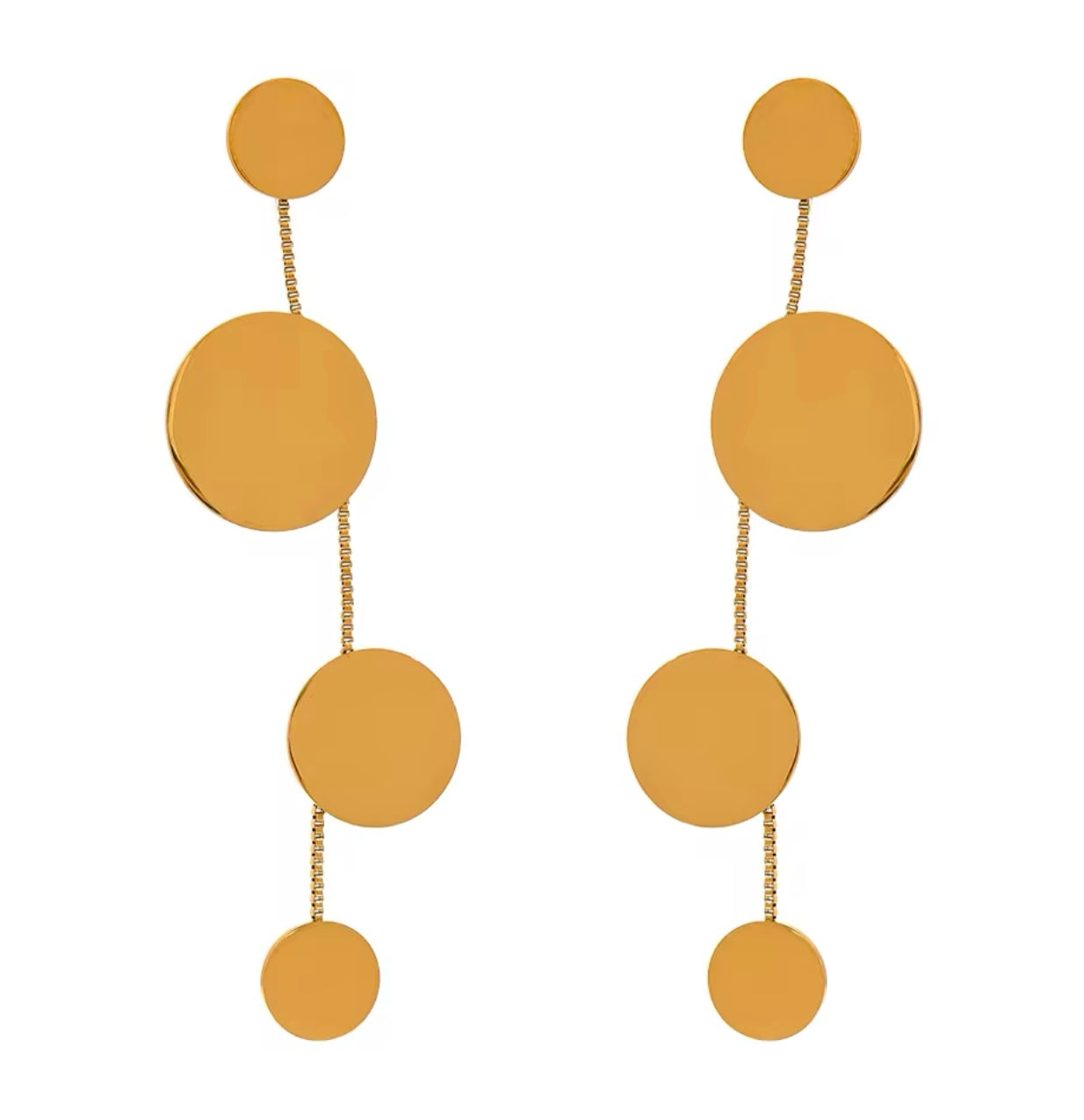 Scarlett Dangle Earrings - 18K Gold Plated Drop Earrings for Women | ENNVY