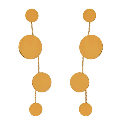 Scarlett Dangle Earrings - 18K Gold Plated Drop Earrings for Women | ENNVY