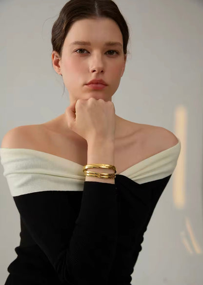 Destiny Bangles - 18K Gold Plated Bangle Bracelet for Women | ENNVY