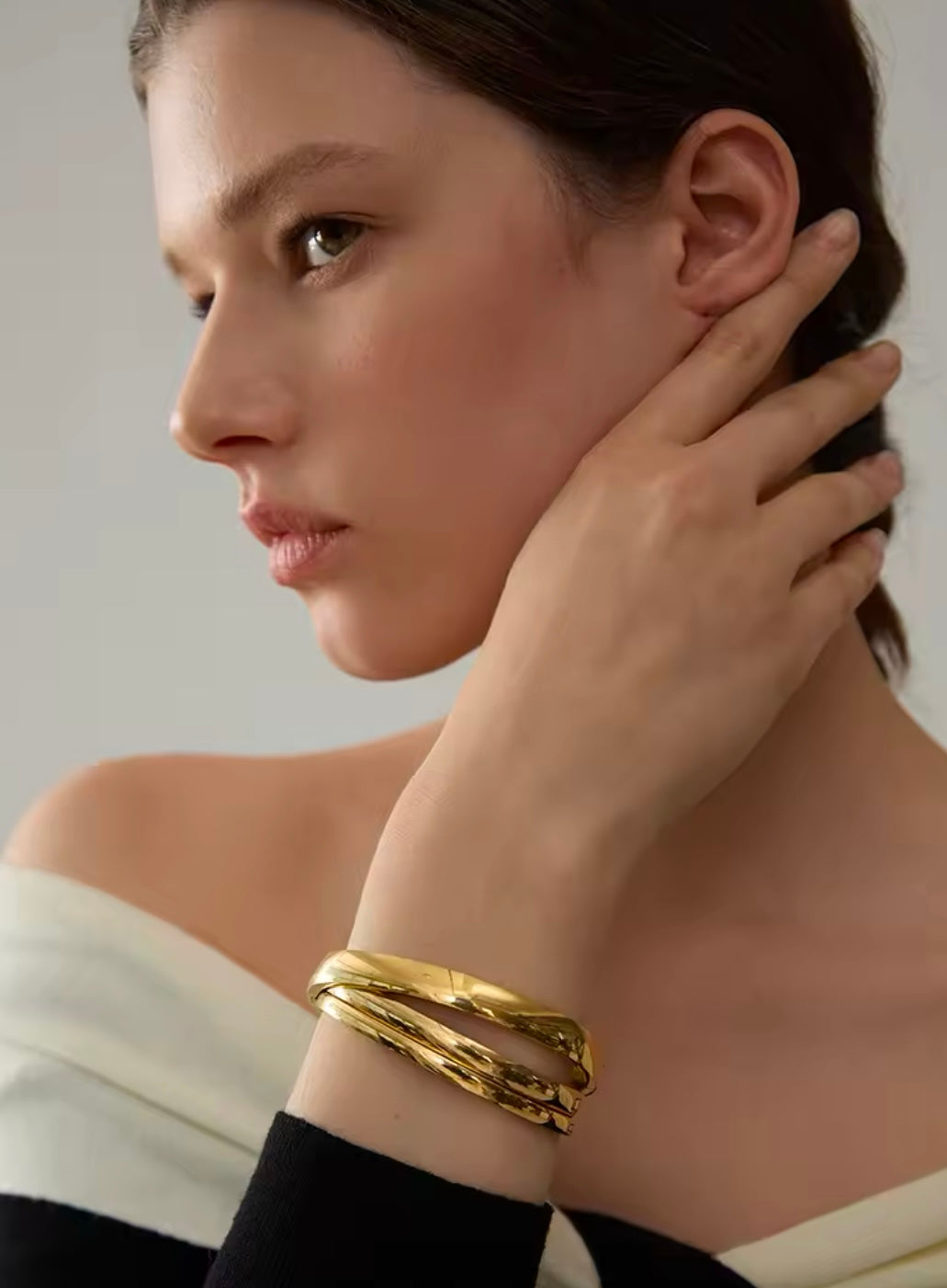 Destiny Bangles - 18K Gold Plated Bangle Bracelet for Women | ENNVY